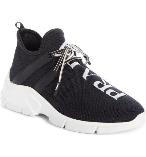 prada sock boot sneaker|prada knit sneakers women's.